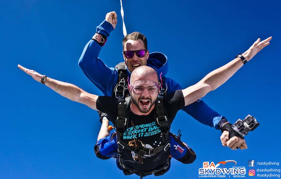Adelaide: Tandem Skydiving over Lake Alexandrina - Under canopy and back to earth: the part that feels surprisingly calm