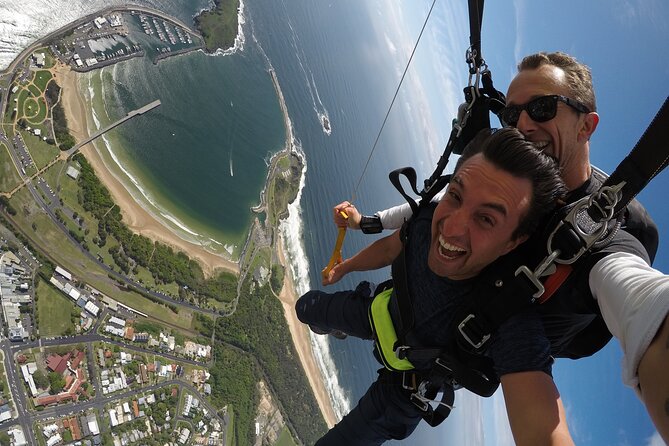 Coffs Harbour Ground Rush or Max Freefall Tandem Skydive on the Beach - Landing on the beach near the Solitary Islands Marine Reserve