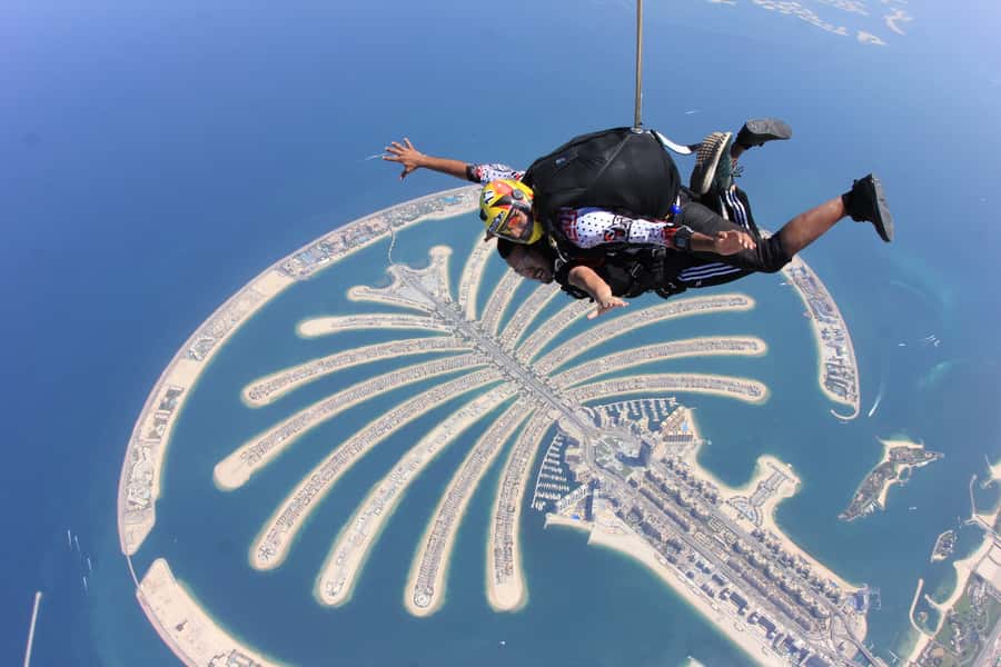 Dubai: Skydive at The Palm with Photos, Video & Yacht Tour - The Palm aerial views you’ll actually remember