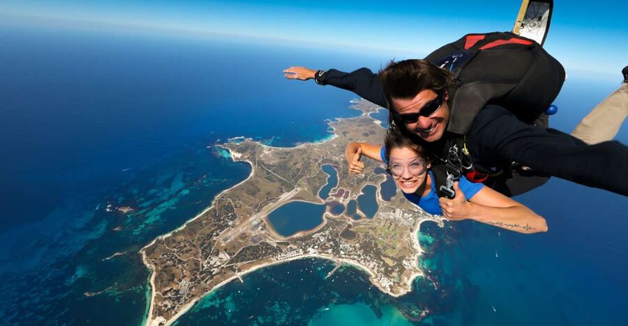 Hillary's Harbour: Rottnest Island Skydive and Ferry Package - What You’ll See in the Sky: Freefall, Then the Canopy Ride