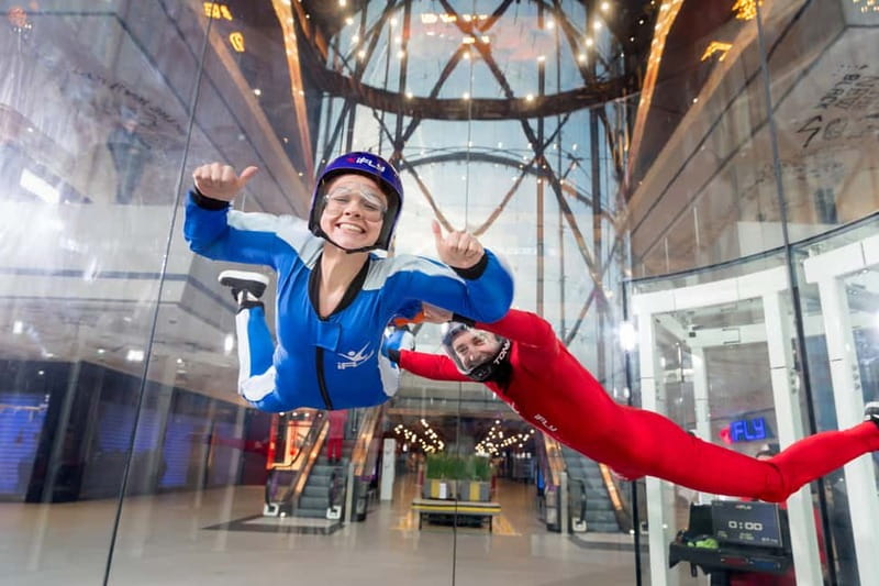 Manchester: iFLY Indoor Skydiving Ticket - The two-instructor system: one handles the wind, one helps you fly