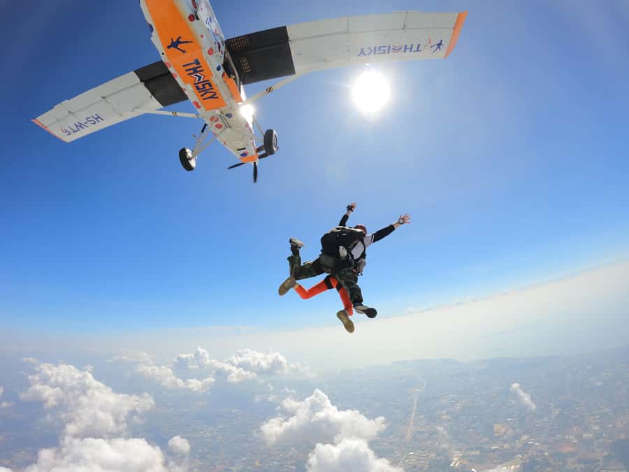 Thailand: Tandem Skydive Over Bangkok & Pattaya - Video, photos, and arm tributes: turning a rush into a keepsake